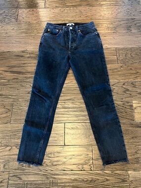 Re/Done Denim Skinny High Rise Black Size 27